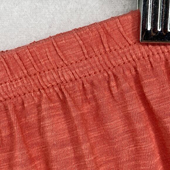 EILEEN FISHER GARNET HILLL Shorts L Sleepwear Pima Cotton PJ Lounge Salmon Pink - Picture 6 of 10